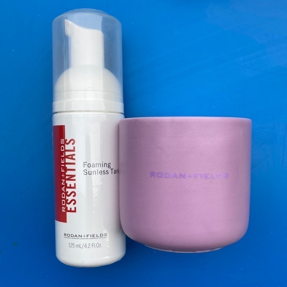 Rodan + Fields NEW Bundle: Foaming Sunless Tan and Soy Wax Candle NWT